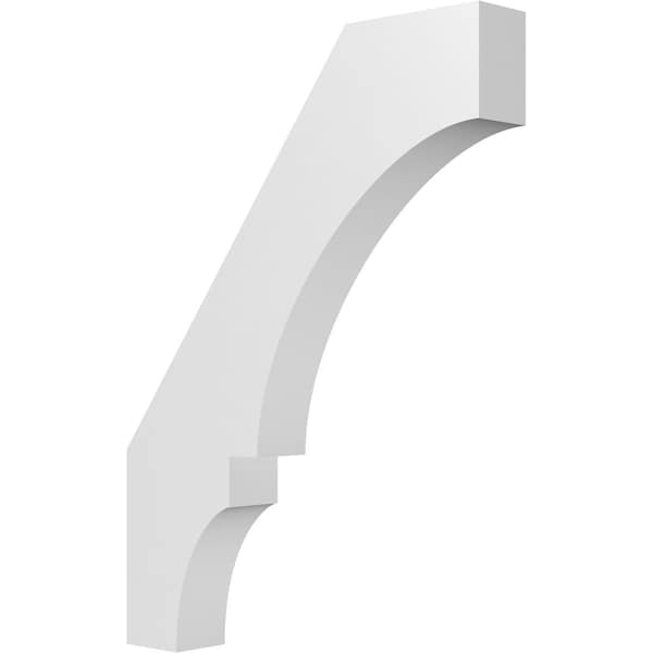 Ekena Millwork 3 1/2-in. W x 22-in. D x 30-in. H Balboa Architectural Grade PVC Knee Brace BRCP035X22X30BOA - main